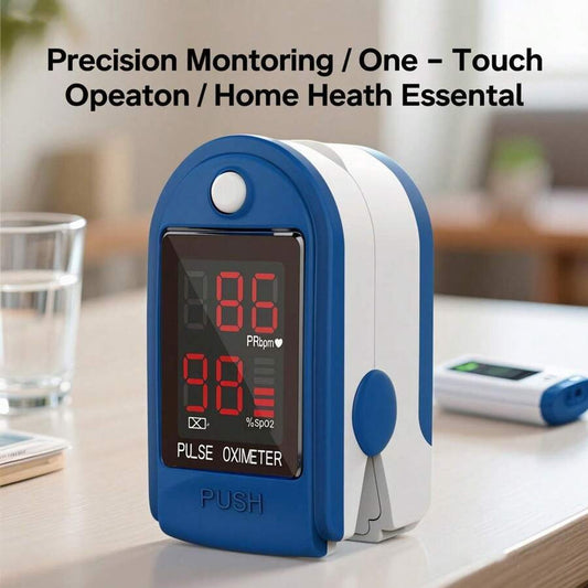 Fingertip Pulse Oximeter – Portable SpO2 &amp; O2 Monitor for Home or Sport