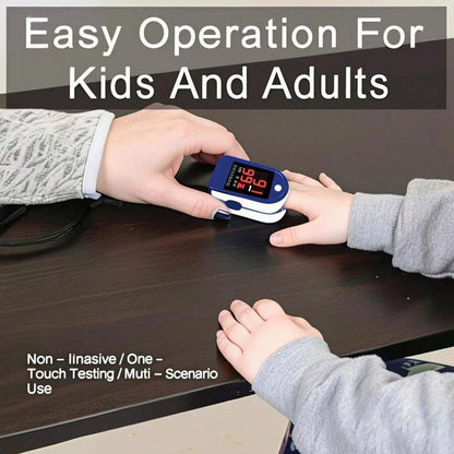 Fingertip Pulse Oximeter – Portable SpO2 &amp; O2 Monitor for Home or Sport