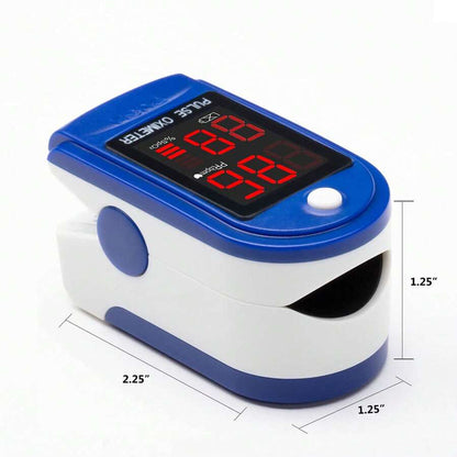 Fingertip Pulse Oximeter – Portable SpO2 &amp; O2 Monitor for Home or Sport